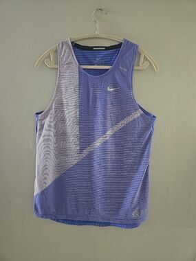 Nike Medalist Running Dri-Fit Women’s Tank Top Knit Blue Size M EUC